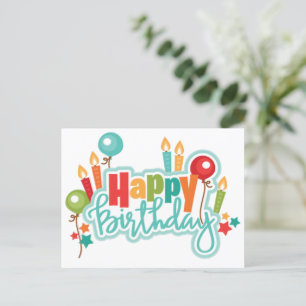 Happy Birthday Postcard