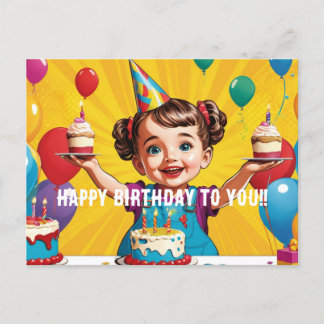Happy birthday postcard