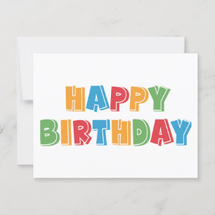 Happy Birthday  Postcard