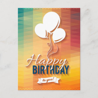 happy birthday postcard