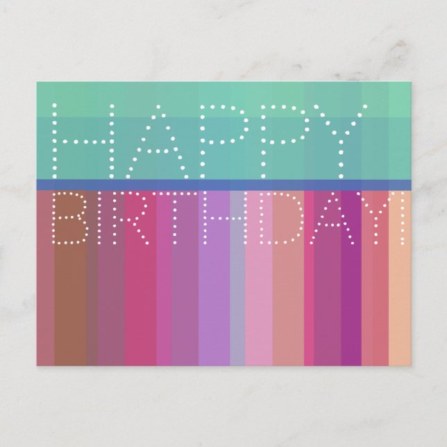 Happy Birthday Postcard (Front)
