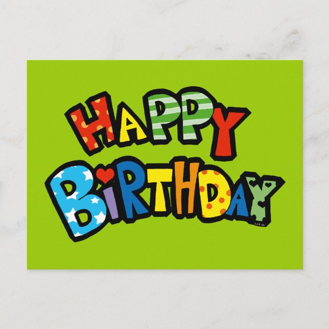 Happy Birthday Postcard (Front)