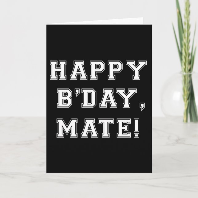 Happy Birthday postcard (Front)