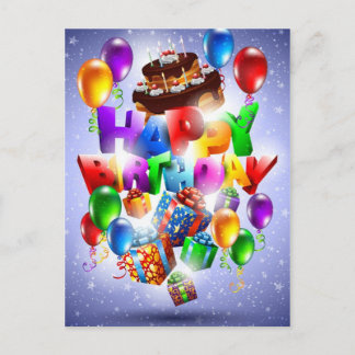 happy birthday postcard