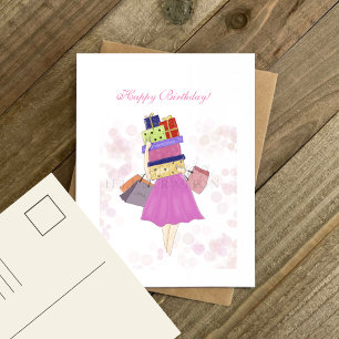 Happy birthday,  postcard