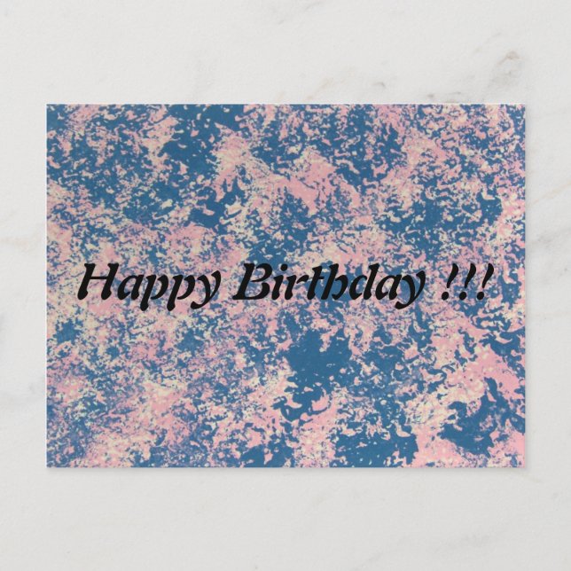 Happy Birthday Postcard (Front)