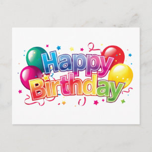 Happy Birthday Postcard