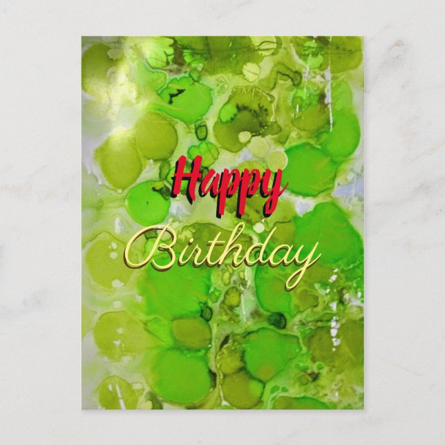 Happy Birthday Postcard (Front)