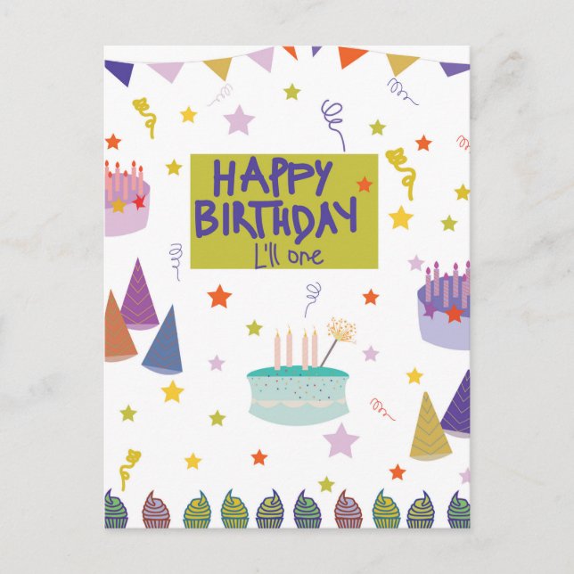 Happy birthday postcard (Front)