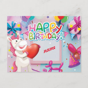 happy birthday postcard