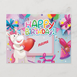 happy birthday postcard