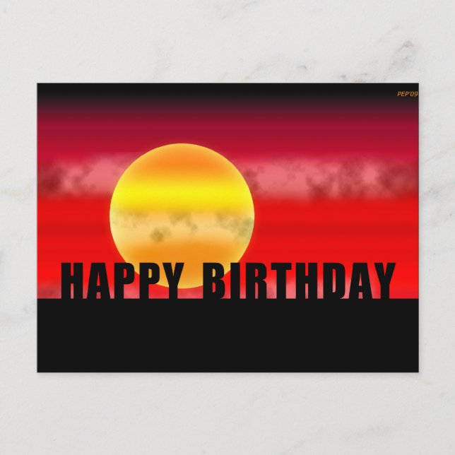 Happy Birthday Postcard (Front)