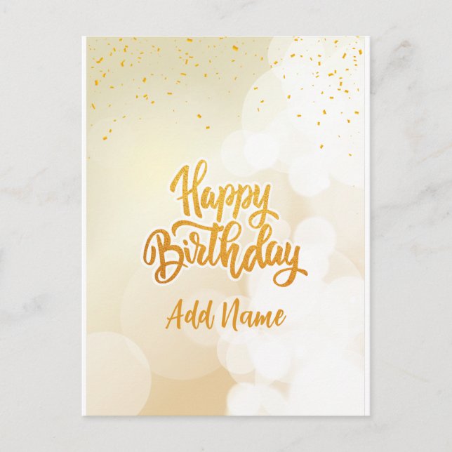 Happy Birthday Postcard (Front)