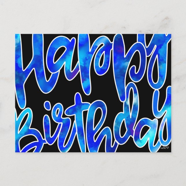 Happy Birthday Postcard (Front)