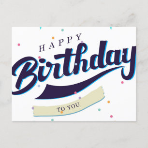 Happy Birthday Postcard