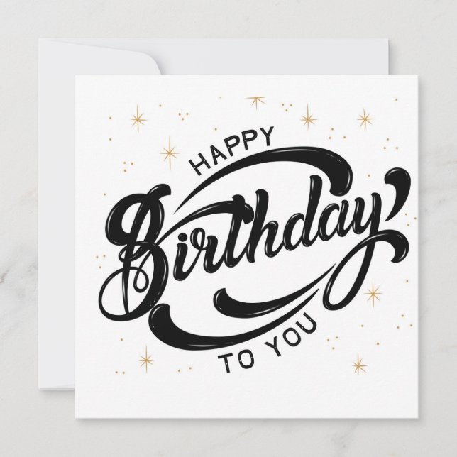 Happy Birthday Postcard (Front)