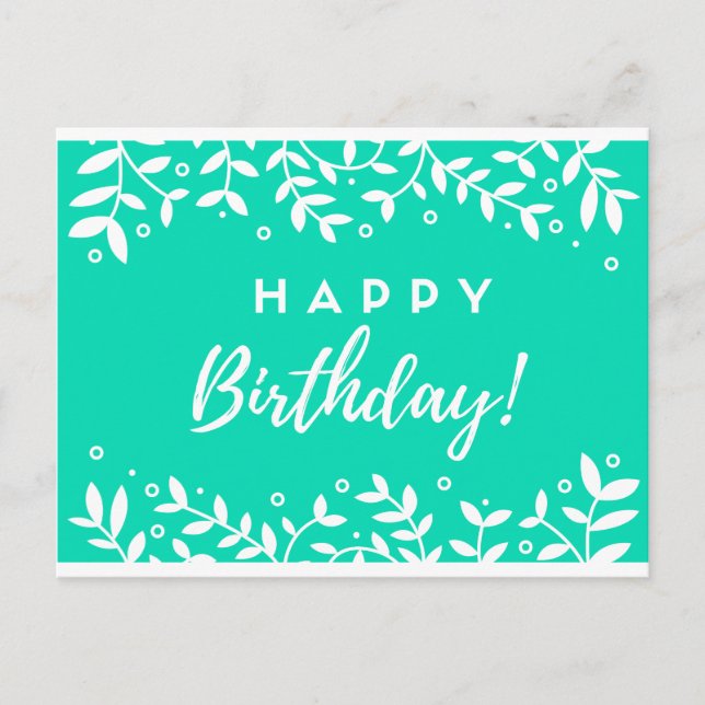Happy Birthday Postcard (Front)