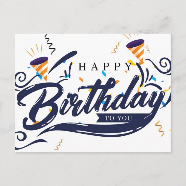 Happy Birthday Postcard (Front)