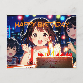 Happy birthday postcard
