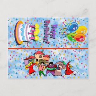 Happy Birthday Postcard Bookmark