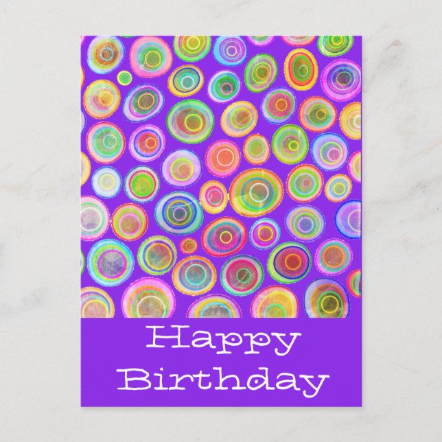 Happy birthday postcards (Front)