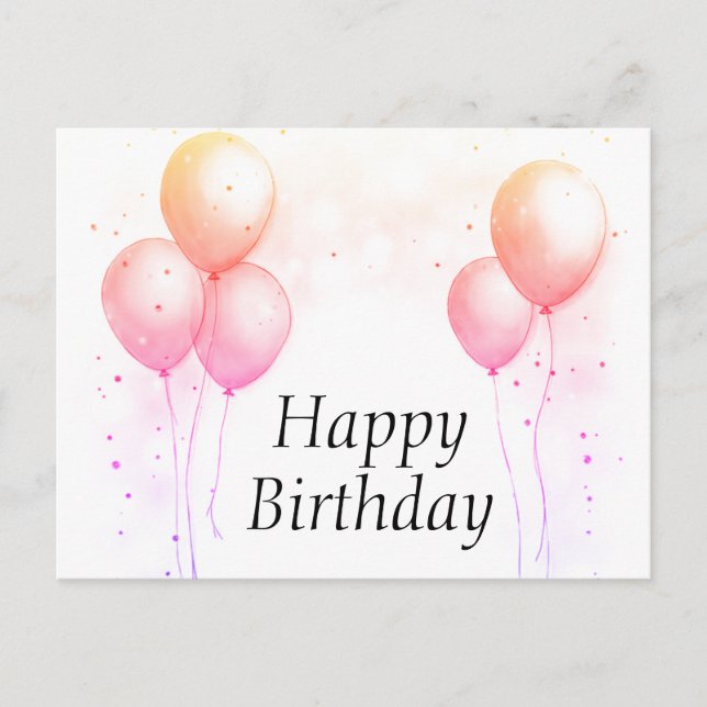 Happy birthday postcards (Front)