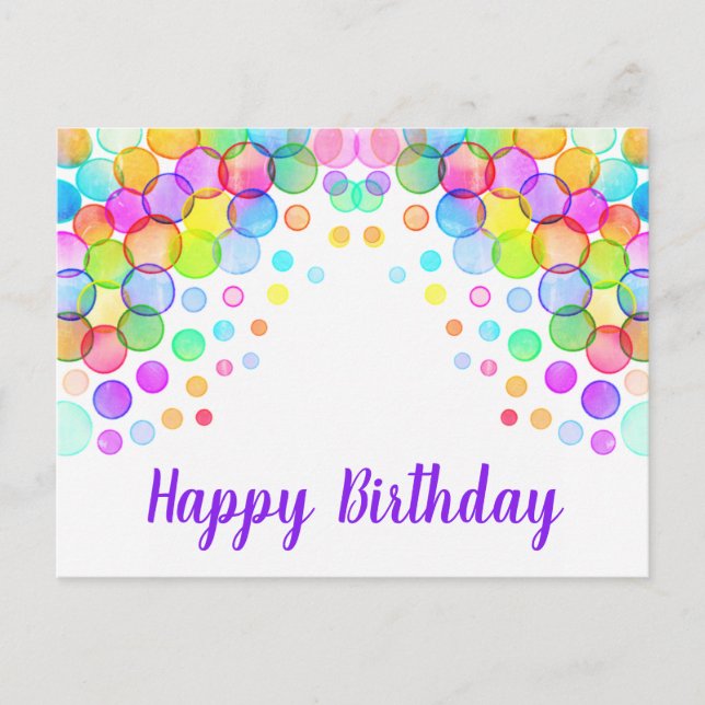 Happy birthday postcards (Front)