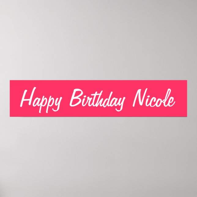 Happy Birthday Poster (Front)