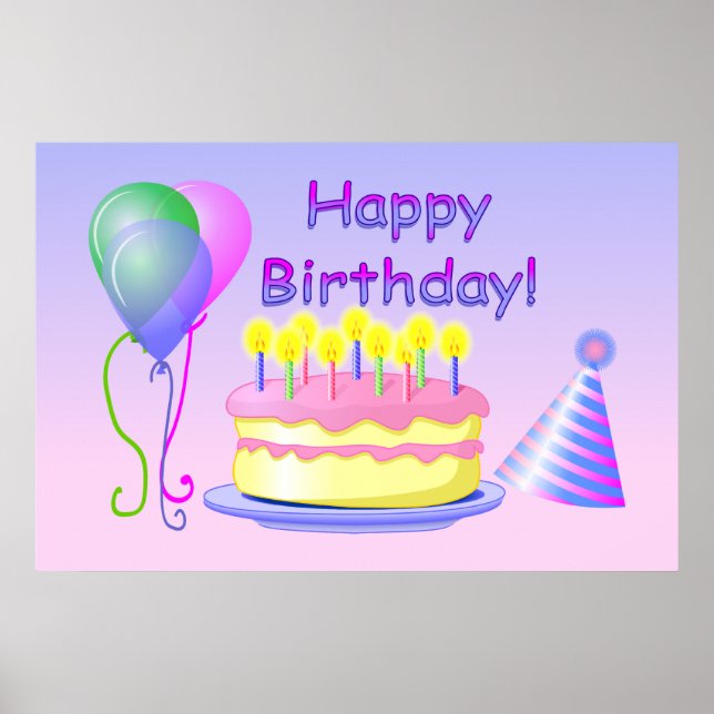 Happy Birthday Poster (Front)