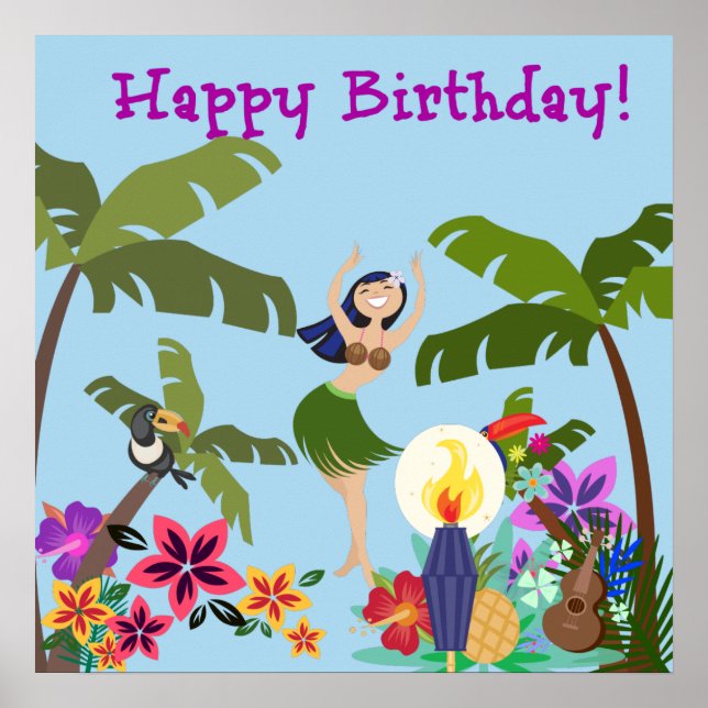 Happy Birthday Poster (Front)