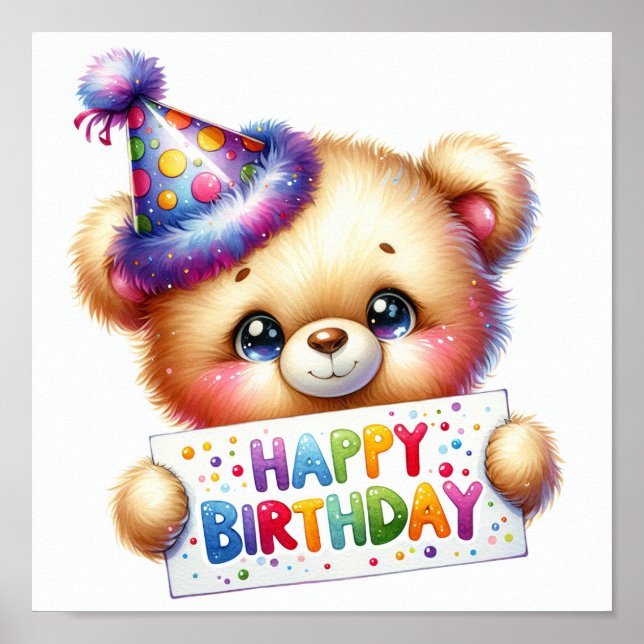 Happy  Birthday  Poster (Front)