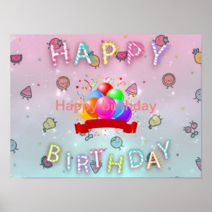 Happy birthday poster