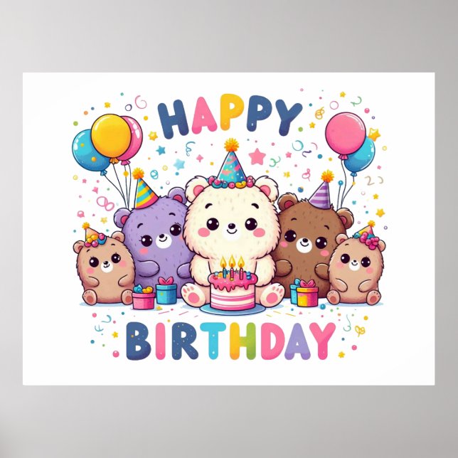 Happy Birthday Poster (Front)