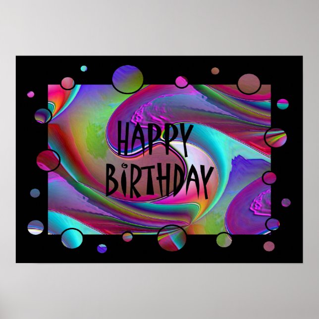 Happy Birthday Poster (Front)