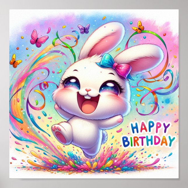 Happy  Birthday Poster (Front)