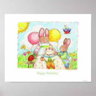 Happy Birthday poster/print Poster