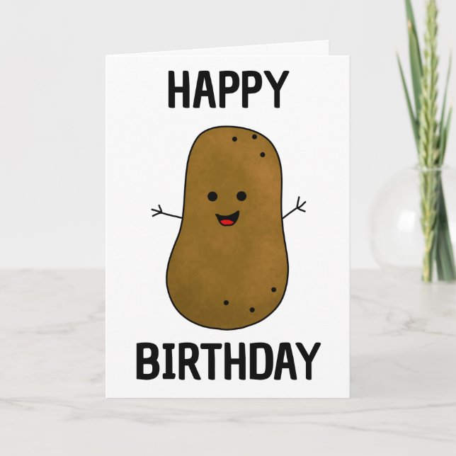 Happy Birthday Potato Card (Front)