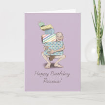 Happy Birthday Precious (Lilac) Blank Card