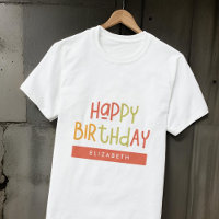Happy Birthday Preppy Playful Fun Simple Greeting