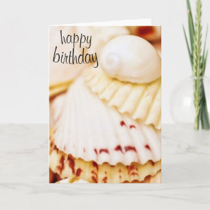 Happy Birthday Pretty Seashells Card