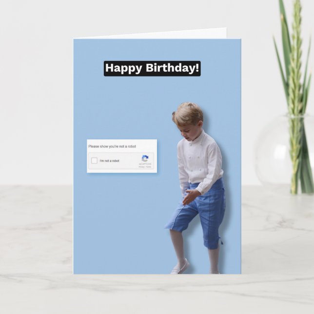 Happy Birthday - Prince George Card (Front)