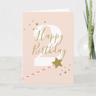 Happy birthday princess birthday card age 2