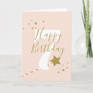 Happy birthday princess birthday card age 7