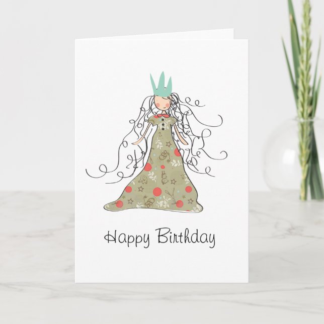 Happy Birthday Princess Card (Front)