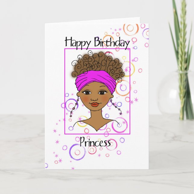 Happy Birthday Princess Card (Front)