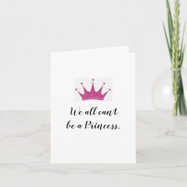 Happy Birthday Princess Folded Greeting Card (Front)