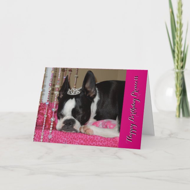 Happy Birthday Princess - Lola B. Boston Card (Front)