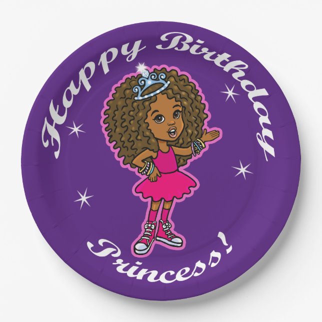 Happy Birthday Princess! Paper Plate (Front)