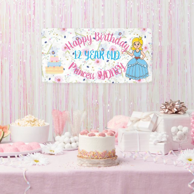 Happy Birthday Princess Party Banner (Party)