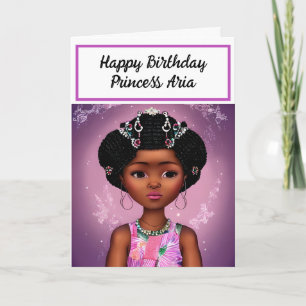 Happy Birthday Princess Personalised Card